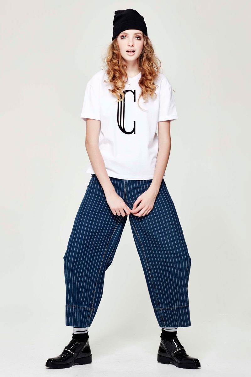 									WEAVE GOT HISTORY ''C' IS FOR' TOP
								, 			CAN YOU KICK IT? 'GOOD JEAN POOL' PANT
								, 			PEAK-A-BOW 'HAT'S ENOUGH' HAT
			