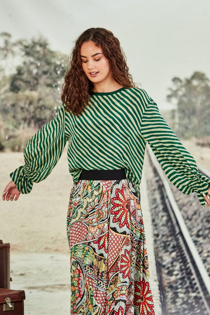 									SLEEVE IT UP TO YOU TOP
								, 			WALK ON THE WILD SIDE SKIRT
			