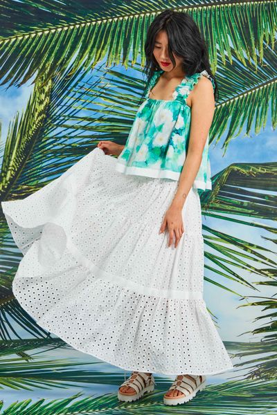 									RUFFLE WHAMMY TOP
								, 			RAISE THE VOLUME SKIRT
			