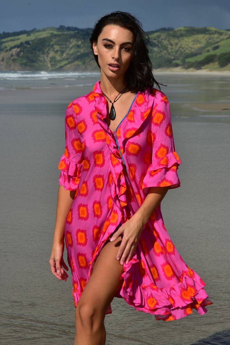 									FRILLS ARE MULTIPLYING DRESS
			