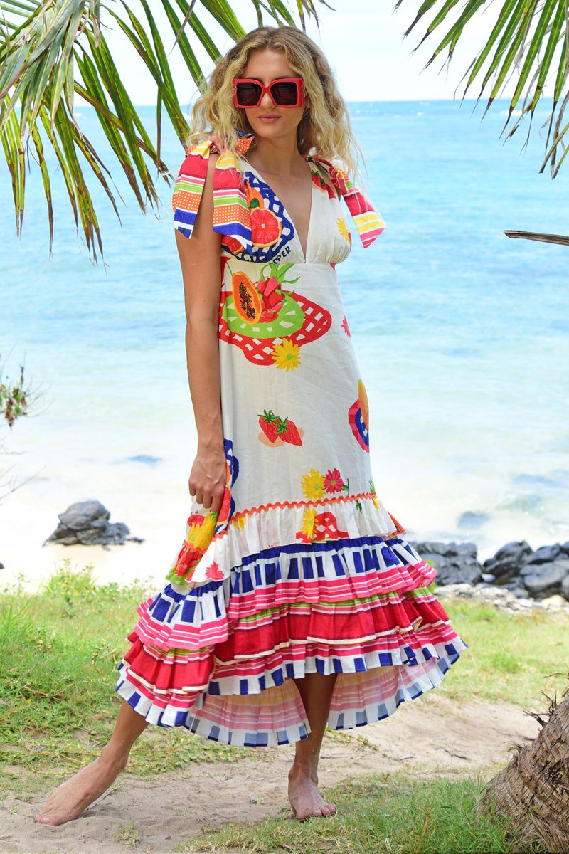 									A FRILLING ENCOUNTER DRESS
			