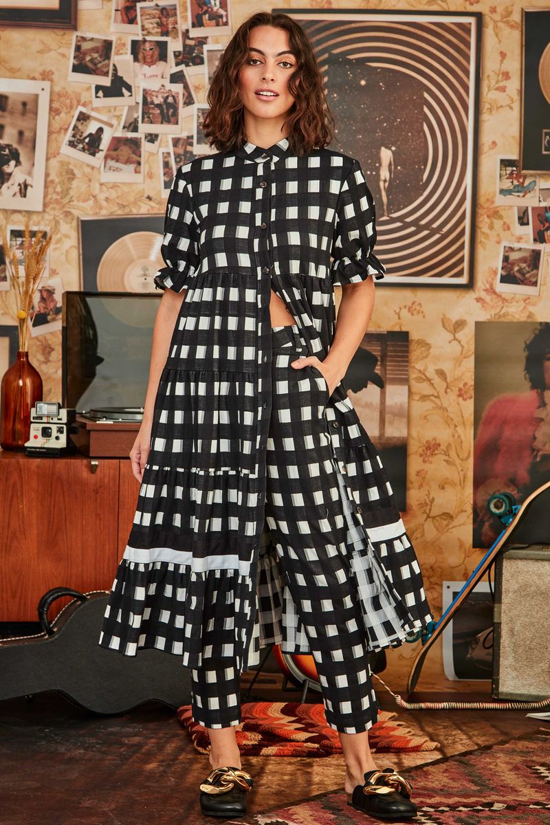 									ONE, TWO, CHECK DRESS
			