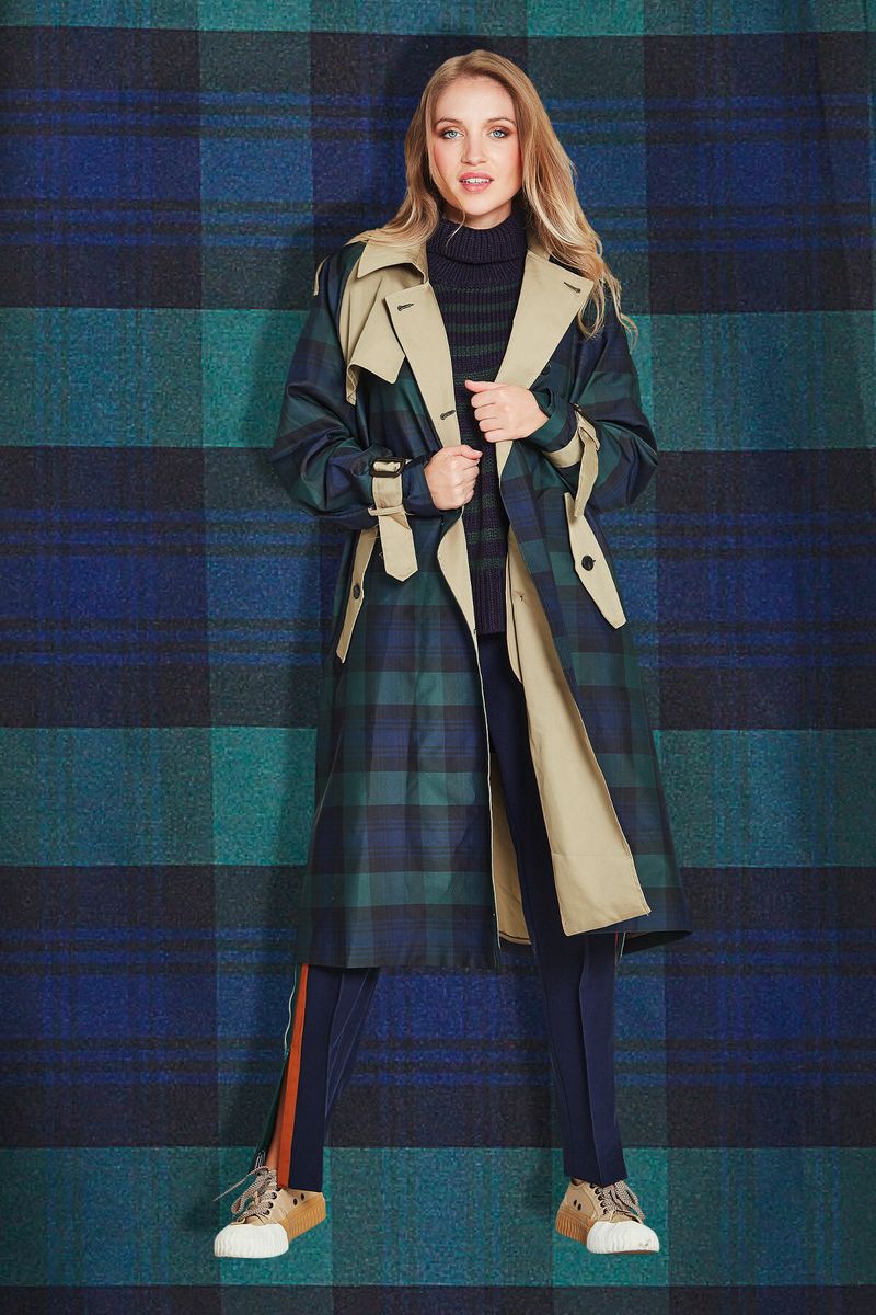 									CHECK THE TRENCH TRENCHCOAT
								, 			MAKE TRACKS TROUSER
								, 			NECK OF THE WOODS JUMPER
			