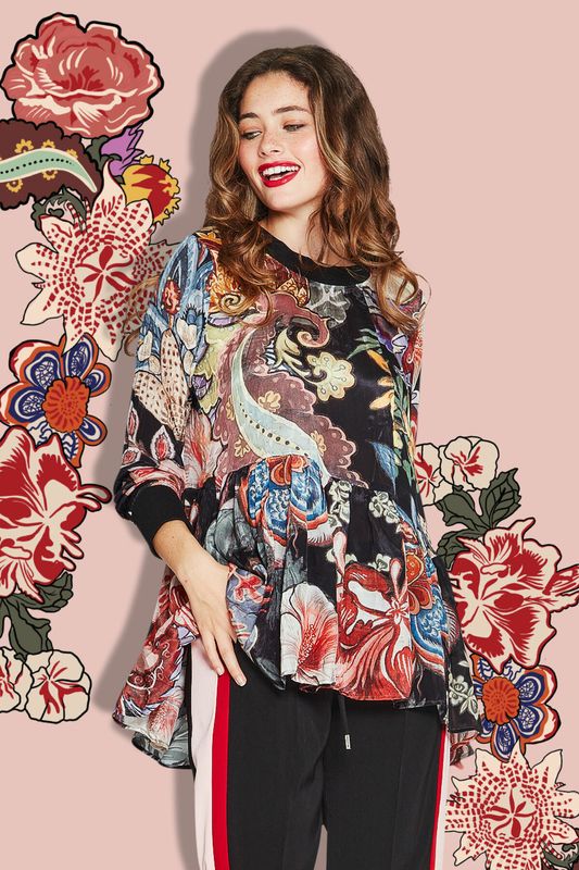 									SUGAR AND FLOWER TOP
								, 			MAKE TRACKS TROUSER
			