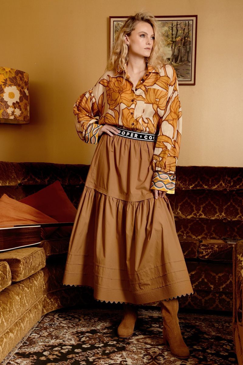 									STITCH THE LINE SKIRT
			