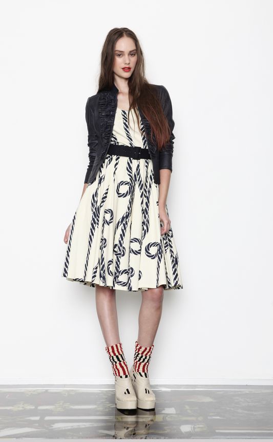 									Skipper 'Leather Report' jacket
								, 			Slip-Knot 'Rock N Doll' dress
			