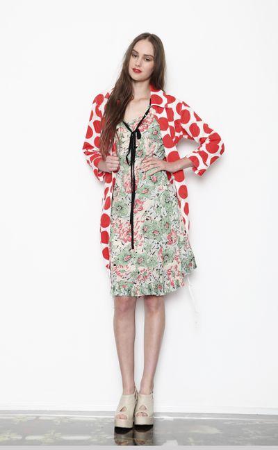 									Gobstopper 'Hot Flush' jacket
								, 			Cosmos 'Blooming Dale' dress
			