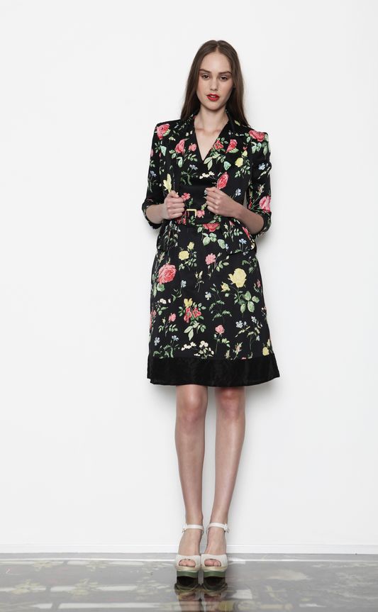 									Gelato Rose 'Noir Rose' jacket
								, 			Gelato Rose 'Briar Rose' dress
			