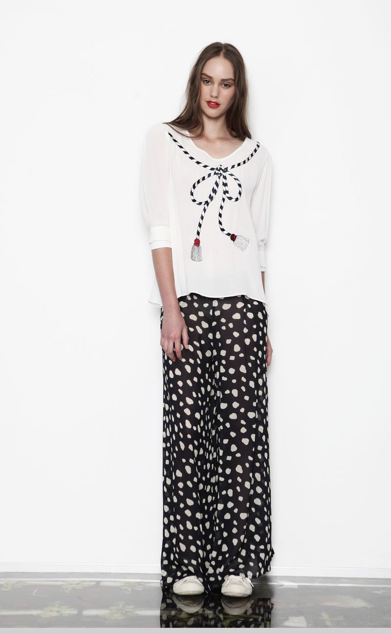 									Plain Sailing 'Rope-A-Dope' top
								, 			Beauty Spot 'Pants And Moans' pant
			