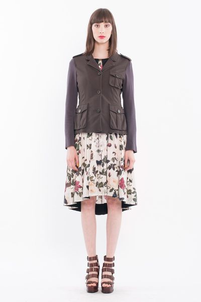 									Virgo 'Written in the Stars' jacket
								, 			Shellack Rose 'Dark Side of the Swoon' dress
			