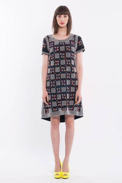 									Checker Board 'Full Bead Ahead' dress
			