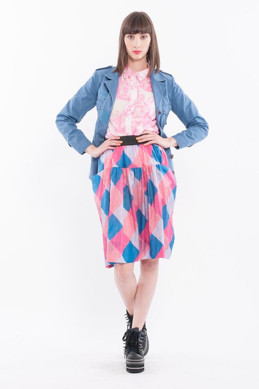 									Fortune Cookie 'Basic Instinct' jacket
								, 			China Doll 'Chinese Whispers' top
								, 			Picnic Table 'Travelling Wayfarer' skirt
			