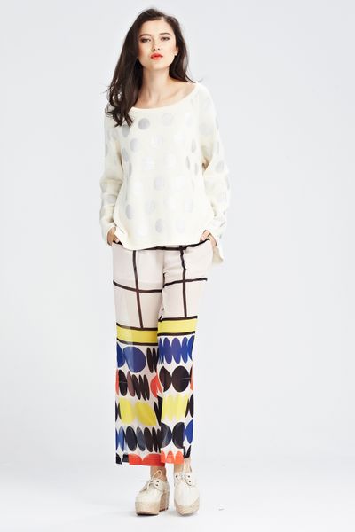 									METALLIC MATTER 'METALLIC ORBIT' SWEATER
								, 			TO BE OR SPOT TO BE 'TIME WILL TELL' PANT
			