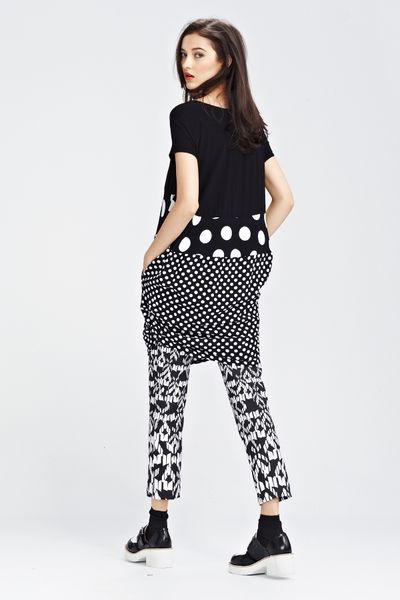 									DARK SIDE OF THE MOON 'BUBBLE WHAMMY' DRESS
								, 			TRIBE AND PREJUDICE 'ROUND-A-BOUT' PANT
			