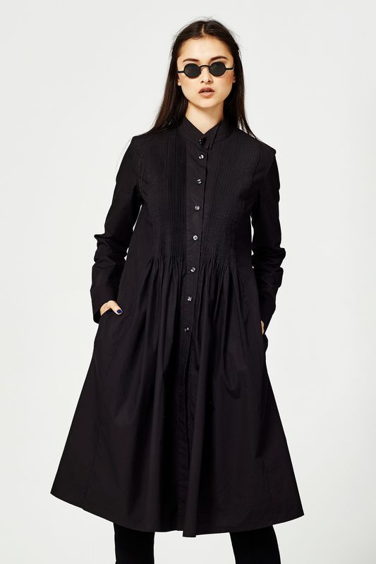 									100 PERCENT 'TUCK IT' DRESS
								, 			CREPE TIMES 'SHE WEARS THE PANTS' PANTS
			