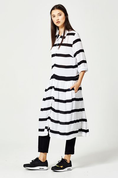 									WALK THE LINE 'DRESS SHIRT' DRESS
								, 			CREPE TIMES 'SHE WEARS THE PANTS' PANTS
			