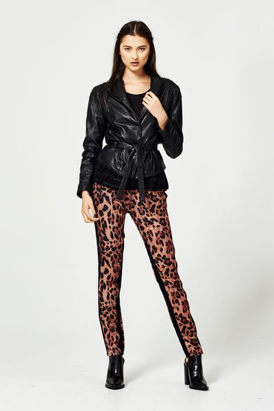 									BLACK ROSE 'POWER HEIST' JACKET
								, 			BIG SPOTS TO FILL 'A LADY OF LEOPARD' PANTS
			