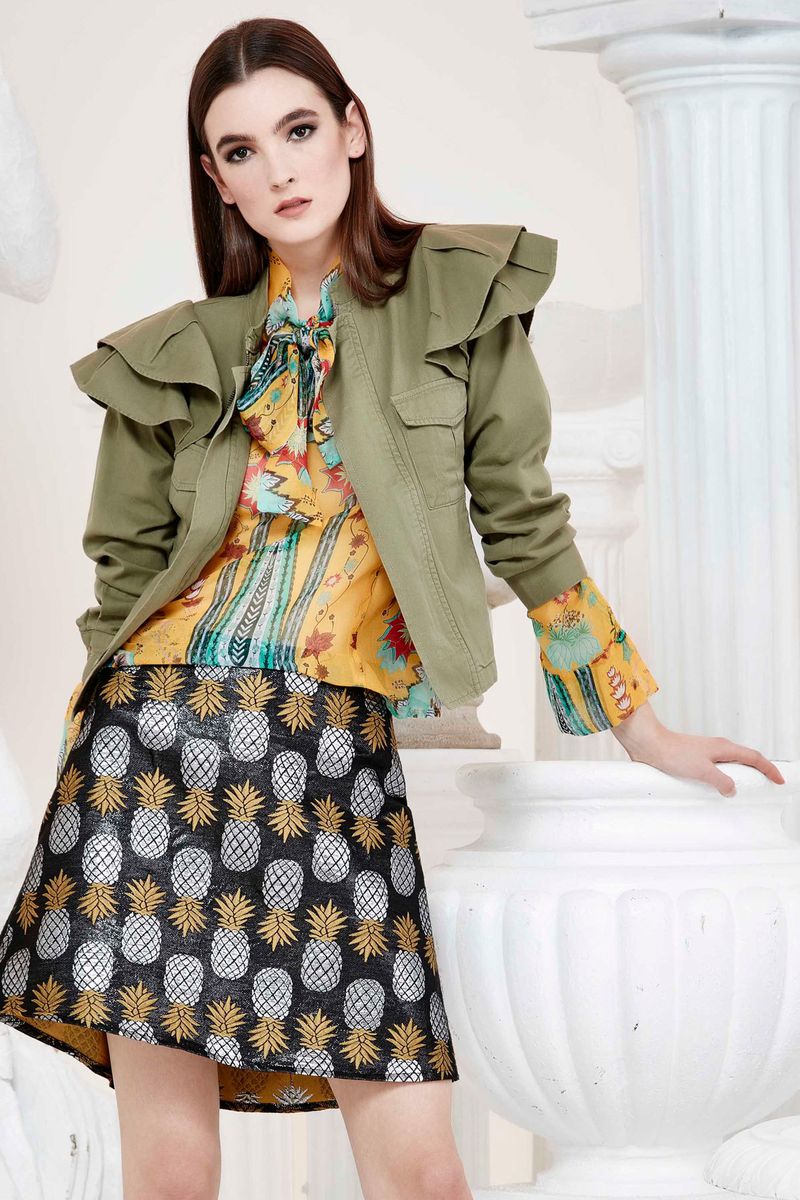 									Rub Of The Green Jacket
								, 			Empress-Ive Tie Shirt
								, 			Pineapple Express Skirt
			