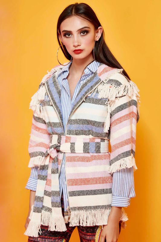 									Spring Nights Jacket
								, 			Pop Your Collar Shirt
			