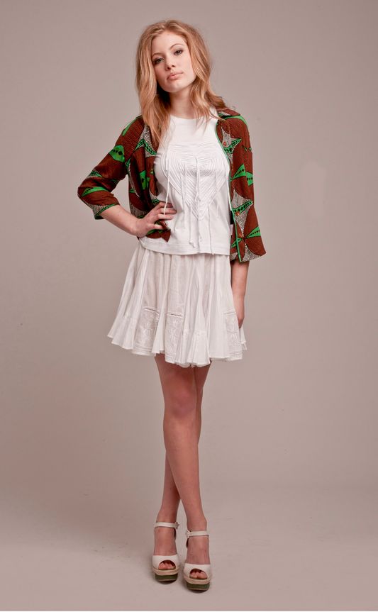 									Pago Pago 'Under Cover' top
								, 			Luau 'Heart Strings' top
								, 			California 'White Wash' skirt
			