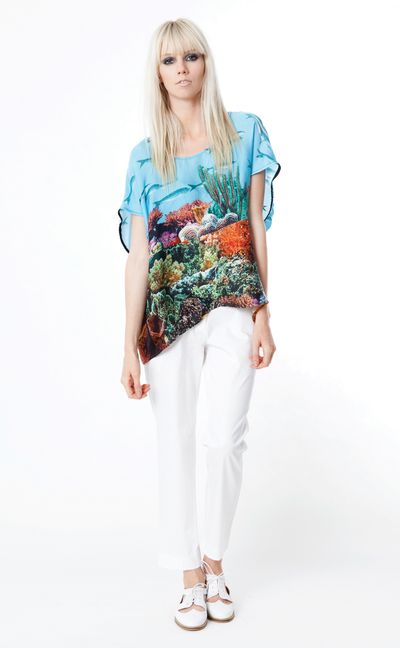 									CORAL REEF 'FISHING FOR COMPLIMENTS' TOP
								, 			BARDOT 'LOOSE CHANGE' PANT
			