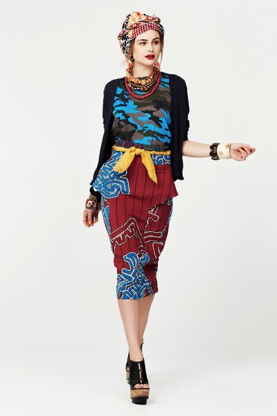 									HOUSE OF CARDS 'LACE IT UP' CARDIGAN
								, 			ARMY SURFING 'MUDDY WATERS' TSHIRT
								, 			ROPE AND FAITH 'PENCIL STRENGTH' SKIRT
			