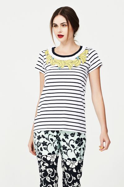 									CLUB TROPICANA 'TELE-B-BANANA' TSHIRT
								, 			A LUAU NIGHT 'BRING MINT ON' PANT
			