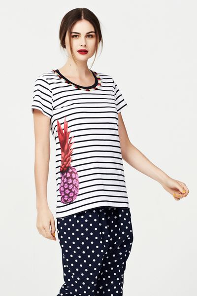 									CLUB TROPICANA 'CAUGHT IN THE RAIN' TSHIRT
								, 			WHAT'S SPOT TO LIKE 'I DOT YOU' PANT
			