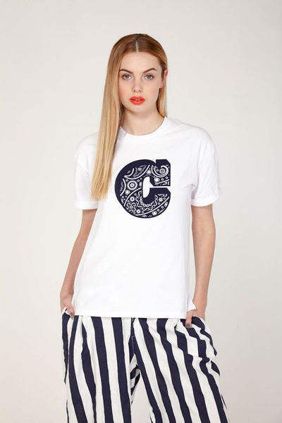 									TSHIRT TIME LUCKY 'PAISLEY OFFICER' TOP
			