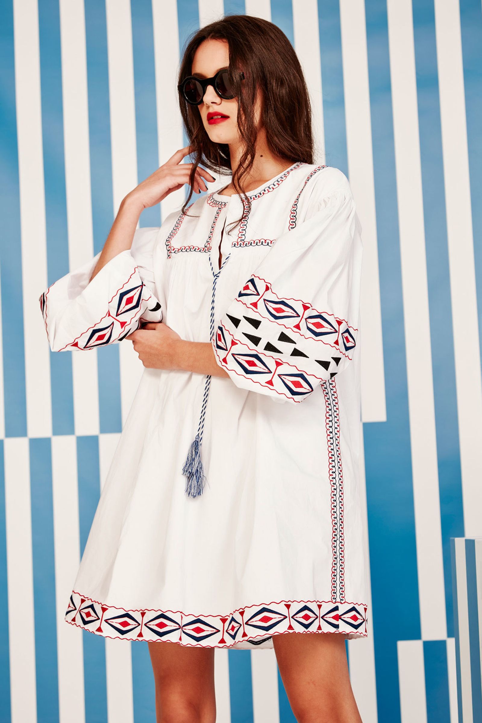 									YACHT WEEK DRESS
								, 			ON POINT SUNGLASSES
			