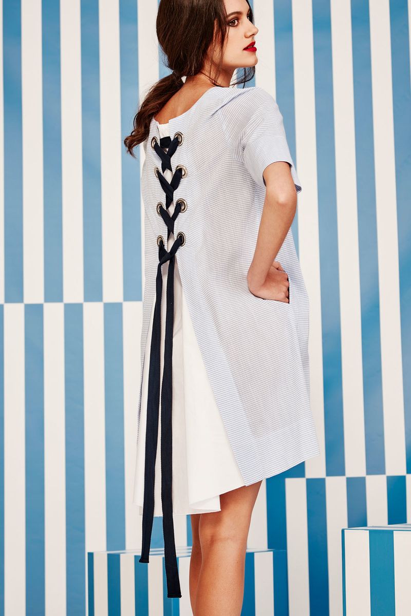 									STRIPE-AHOLIC DRESS
			