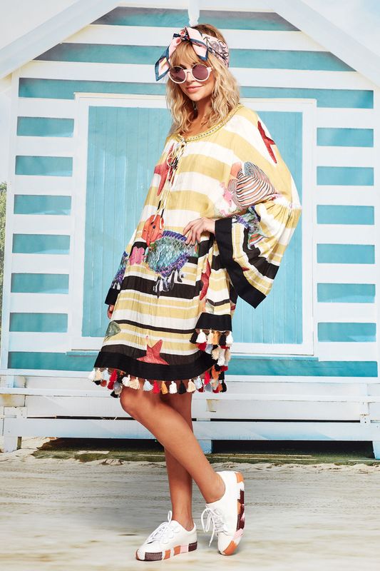 									BEACHED OUT KAFTAN
								, 			GOOD VIBRATIONS SUNGLASSES
			