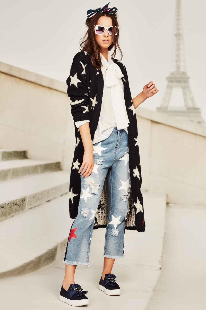 									COMET CLOSER CARDIGAN
								, 			NEVER GO BACK SUNGLASSES
								, 			SHALL WE JEWEL SHIRT
								, 			NEAR AND STAR JEANS
			