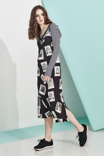 									LET'S SLIP AWAY DRESS
								, 			STRIPE-ARAZZI TOP
			