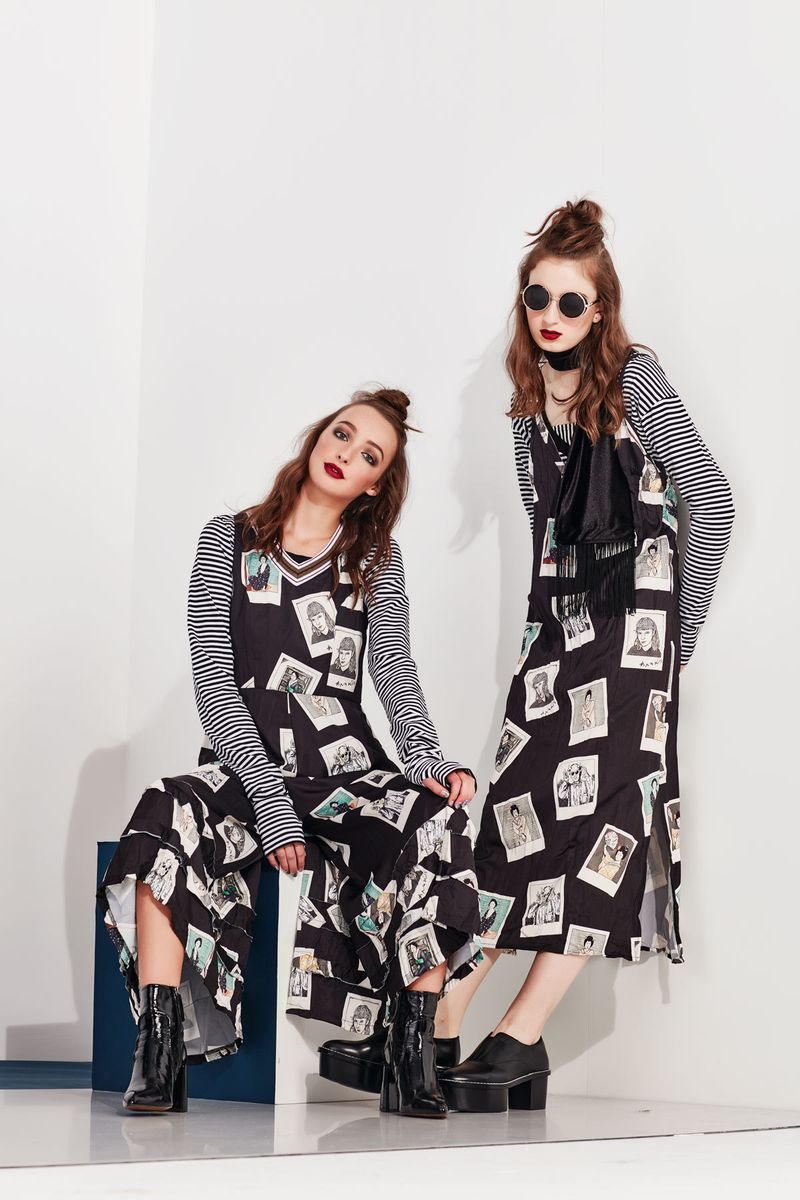 									JUMP UP THE VOLUME JUMPSUIT
								, 			CUFF LOVE TOP
								, 			LET'S SLIP AWAY DRESS
								, 			STRIPE-ARAZZI TOP
			