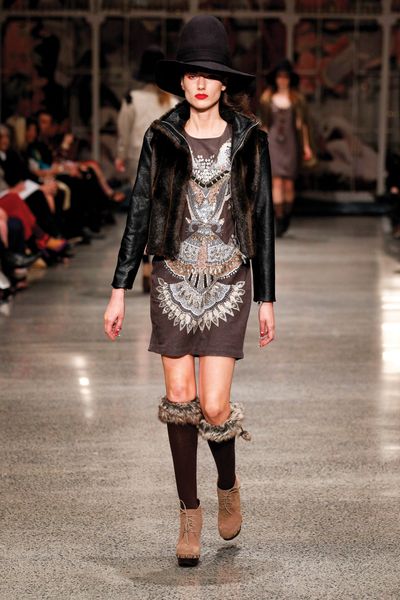 									Brown Bear 'Bear Necessities' Jacket
								, 			Honduras 'Shape Shifter' Dress
			