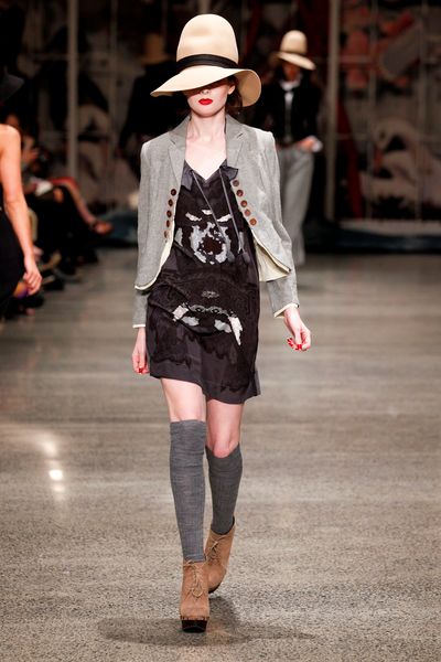 									Smoke Signal 'Misty Blues' Jacket
								, 			Masquerade 'Chemical Romance' Dress
			