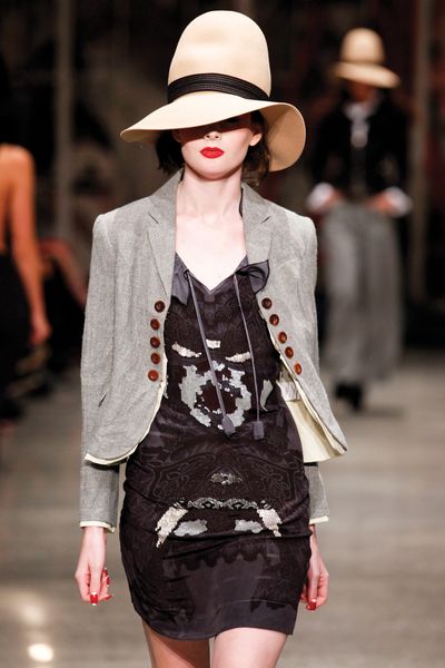 									Smoke Signal 'Misty Blues' Jacket
								, 			Masquerade 'Chemical Romance' Dress
			