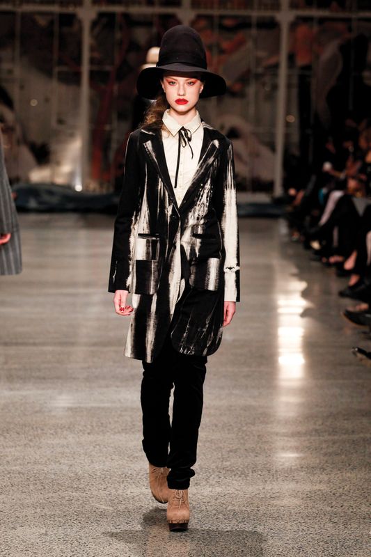 									X-Ray Vision 'Short Back and Sides' Coat
								, 			Harvest 'Vanilla Ice'Shirt
								, 			Rawhide 'Norma Jean' Pant
			