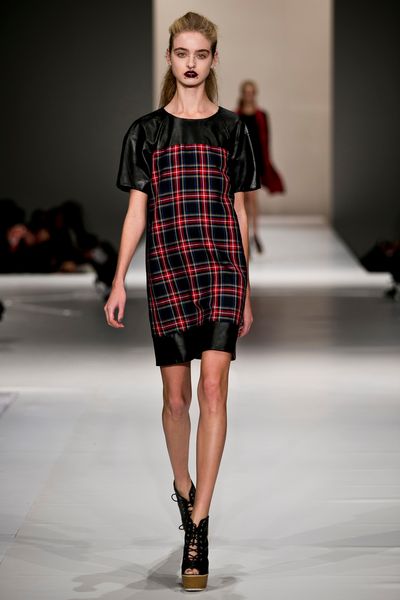 									Background Check 'Tartan Of Eden' dress
			