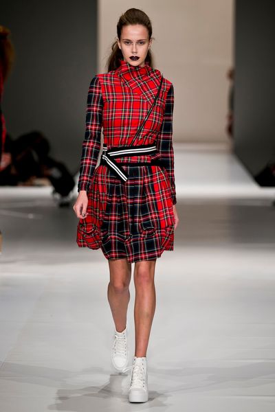 									Background Check 'Check Mate' jacket
								, 			Background Check 'Tuck Rogers' skirt
			