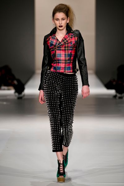 									Obsidian 'Eyelet Witness' jacket
								, 			Daft Punk 'Hot Studded' pant
			