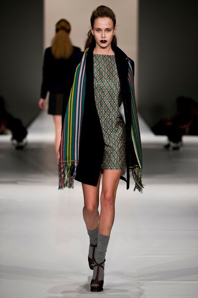 									Paisley Park 'You Really Spot Me' dress
								, 			Stormy Weather 'Chastity Felt' coat
								, 			Scarf - show piece
			