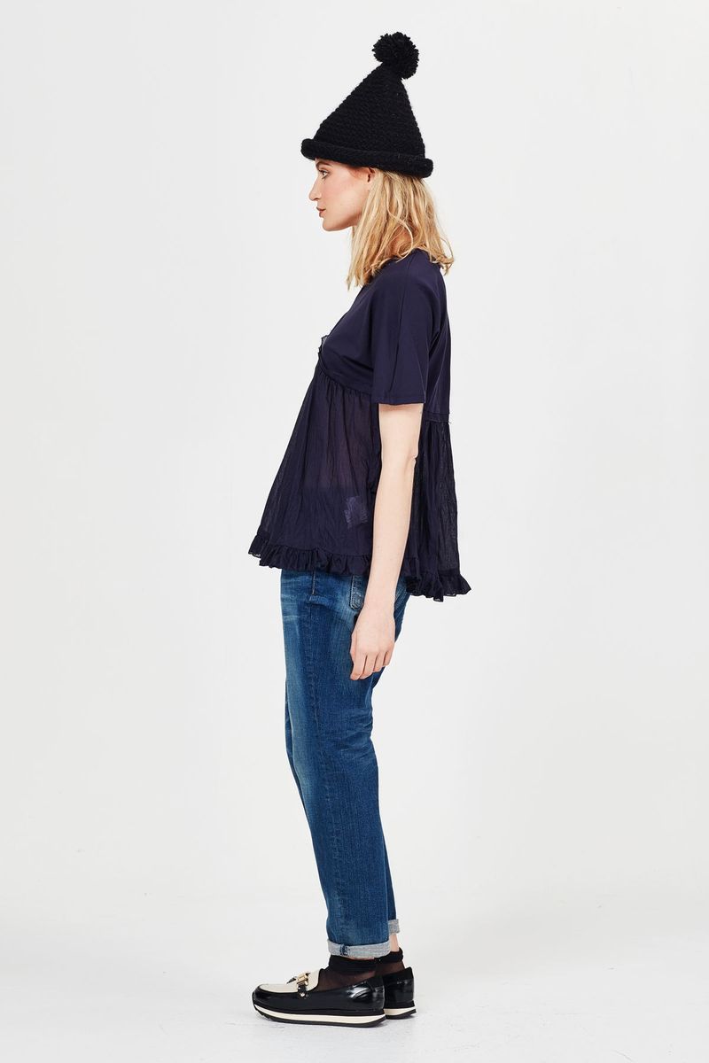									FOR THE COTTON GOOD 'KILL FRILL' TOP
								, 			TEENAGE JEAN 'FOREVER IN BLUE JEANS' PANT
			