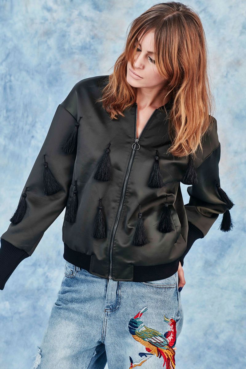 									TRIPLE TASSEL JACKET
								, 			FREE AS A BIRD JEANS
			