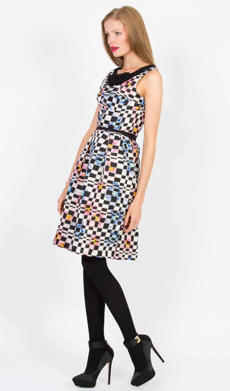 									TOUNGE IN CHECK DRESS
			