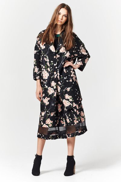 									CHERRY ON TOP 'TOTALLY BLOSSOM' COAT
								, 			SHADOWTIME 'FRIENDS IN HIGH PLACES' TOP
								, 			CHERRY BLOSSOM 'NENAH CHERRY' SKIRT
			