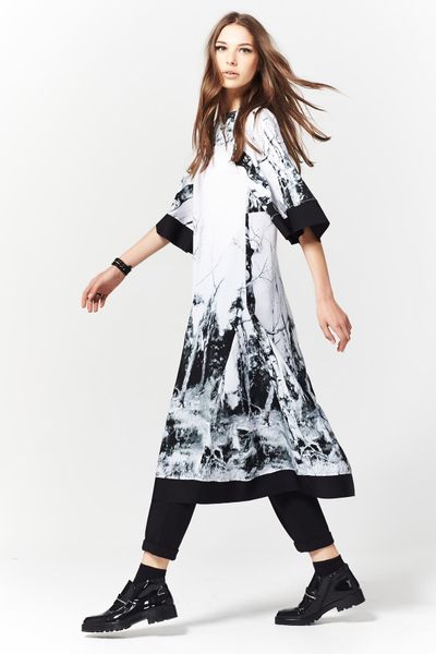 									FOREST PATH 'ABSENT WITHOUT LEAF' DRESS
								, 			DISC JOCKEY 'WHO WEARS THE PANTS' PANTS
			