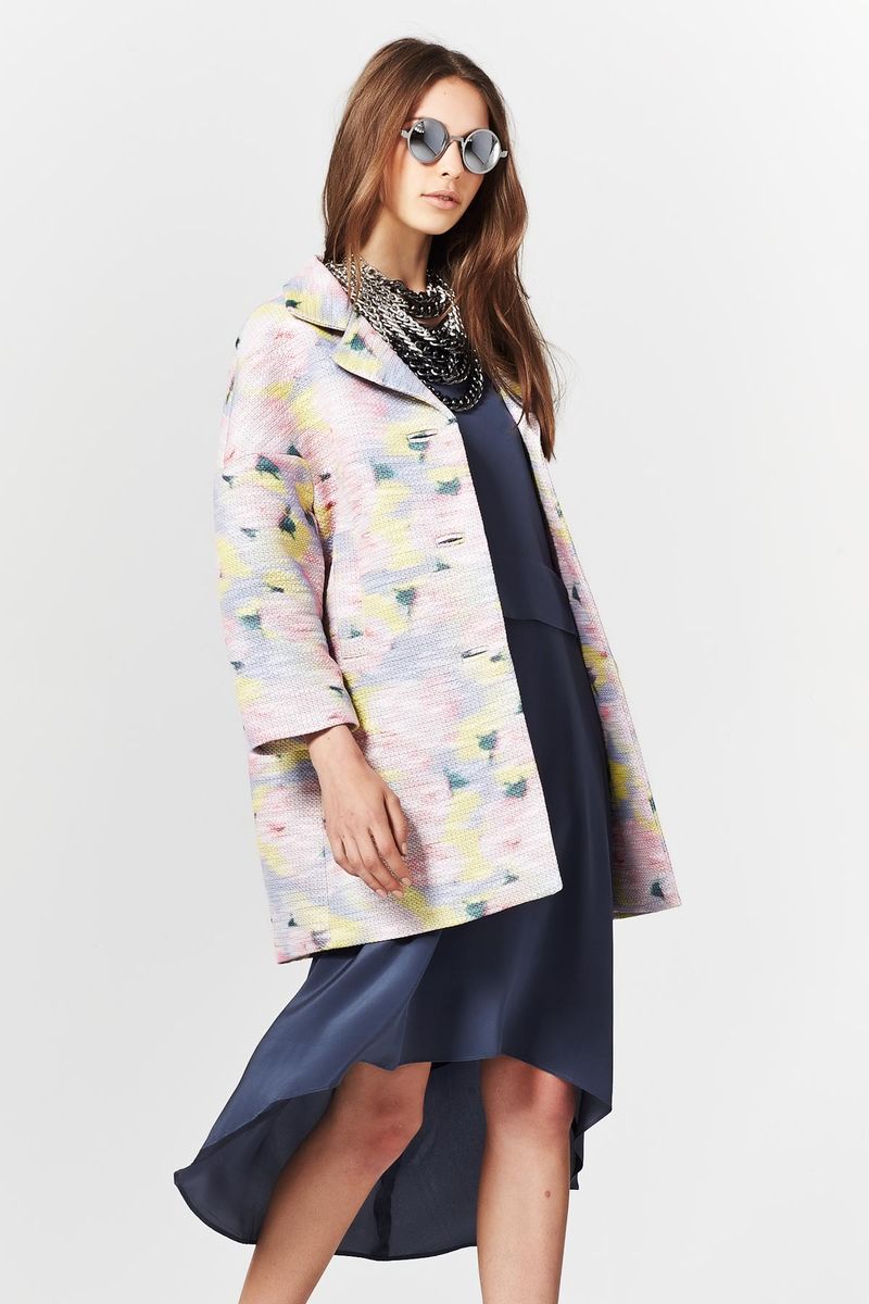 									EARLY FROST 'TWEEDLE-DEE' COAT
								, 			SWEET DREAMS 'SILKY BAR KID' DRESS
			