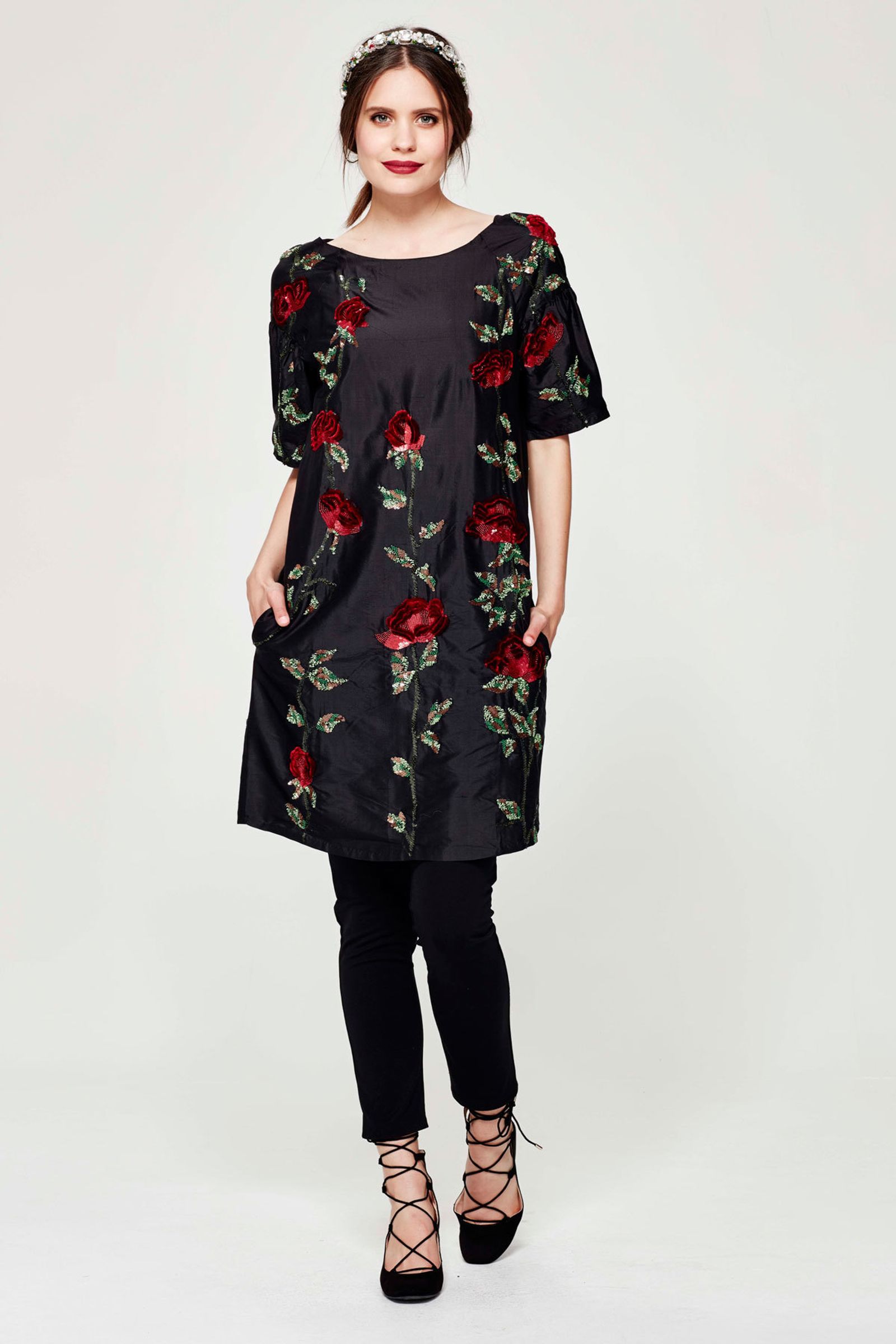 									GARDEN PARTY 'ROSE WERE THE DAYS' DRESS
								, 			FLEUR DU BIJOU HEADBAND
			